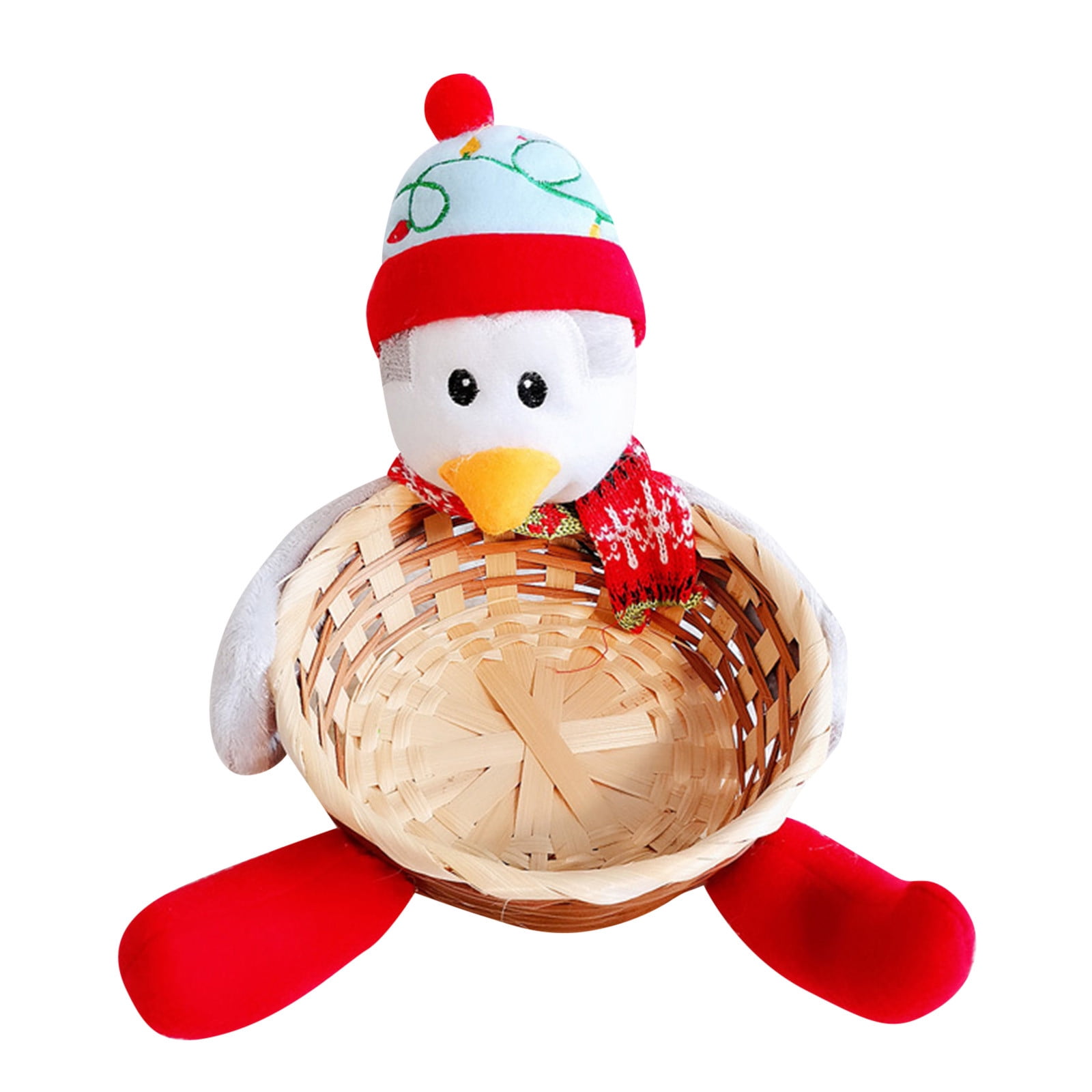 Christmas Candy Storage Basket Christmas Tree Snowman Man Storage