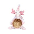 thumbnail image 1 of Christmas Candy Storage Basket, Pink Santa Claus Snowman Deer Candy Bowl, Xmas Rattan Woven Snack Container for Winter Table Desk Decor (Deer), 1 of 6