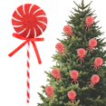 thumbnail image 1 of Christmas Candy Tree Picks with Ribbon Christmas Decorations Glitter Lollipop Candy Canes Ornaments for Xmas Tree Topper Home Vase Party Ornaments, 1 of 6