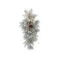 thumbnail image 1 of Christmas Cane Decoration - 27.56in Hanging White Candy Cane Pendant for Indoor Outdoor Holiday Door Wall Window Fireplace Décor, 1 of 5