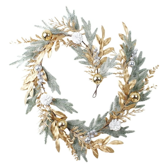 Christmas Cane Decoration - 70.87in Gold Hanging Candy Cane Ornament for Holiday Door Wall Window Fireplace Indoor Outdoor Décor