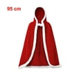 thumbnail image 1 of Christmas Cape Xmas Cloak Mrs. Santa Claus Hooded Robe Cloak Cosplay Costume for Party Size - S, 1 of 4