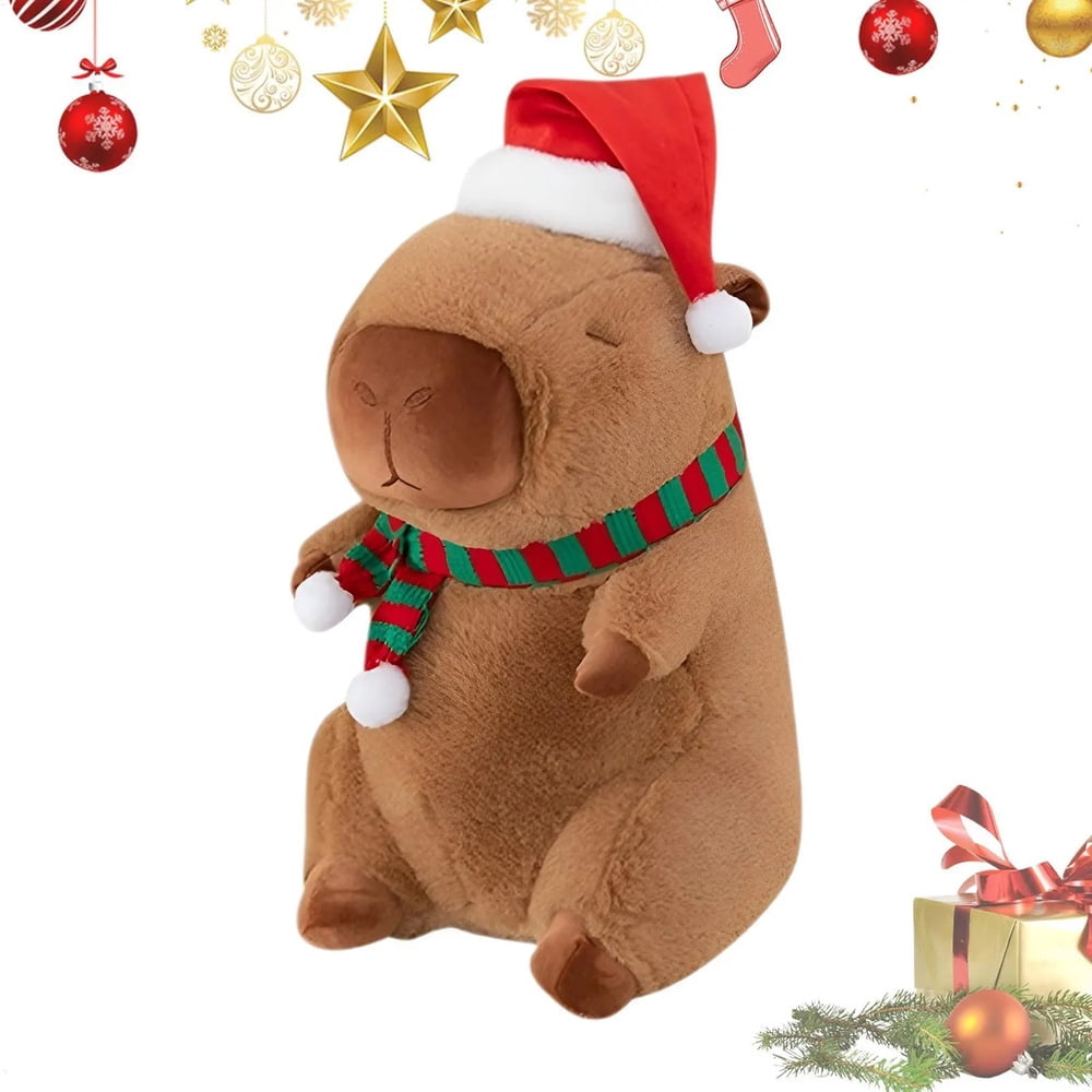 Christmas Capybara Plush Capybara Stuffed Animal Toy