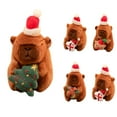 thumbnail image 1 of Christmas Capybara Plush Toy, 4.7" Capybara Stuffed Animal with Xmas Tree, Soft Cute Plushie, Perfect Christmas Gifts for Adults Friends, Ideal Christmas Decorations & Home Decor, 1 of 6