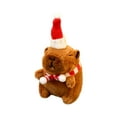 thumbnail image 1 of Christmas Capybara Stuffed Animal Plush, 4.72Inch Holiday Capybara with Santa Hat & Scarf, Cute Super Soft Funny Christmas Toy Gifts, Capybara Stuff Festive Decorations, 1 of 5