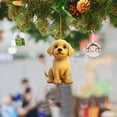 thumbnail image 1 of Christmas Car Hanger Ornament, Cute Dog Design Acrylic Hanger for Car Rearview Mirror, Home Decoration for Holiday Season(F), 1 of 2