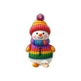 thumbnail image 1 of Christmas Car Rearview Mirror Pendant, 2D Acrylic Snowman with Scarf Hanging Decoration, Cute Auto Ornament for Winter Holidays, Festive Xmas Accessories for Car Interior, 1 of 3