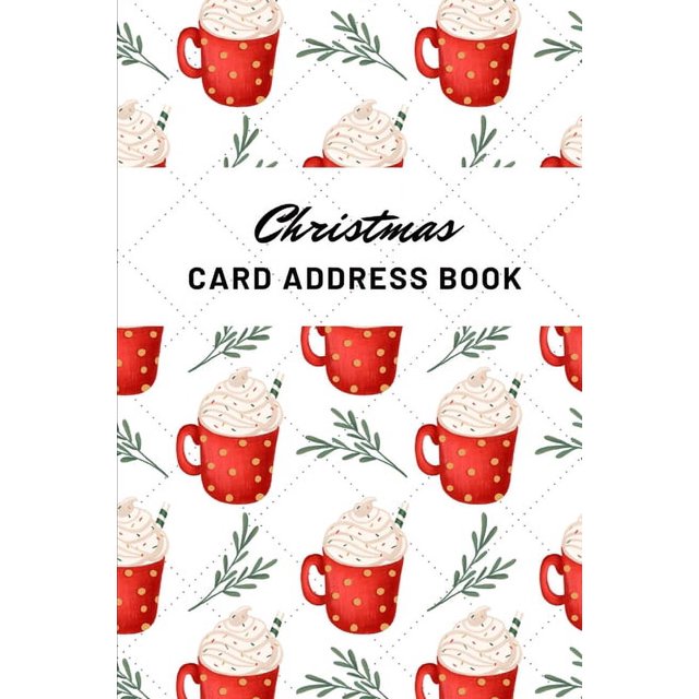 Christmas Card Address Book Holiday Greeting Card list Organizer