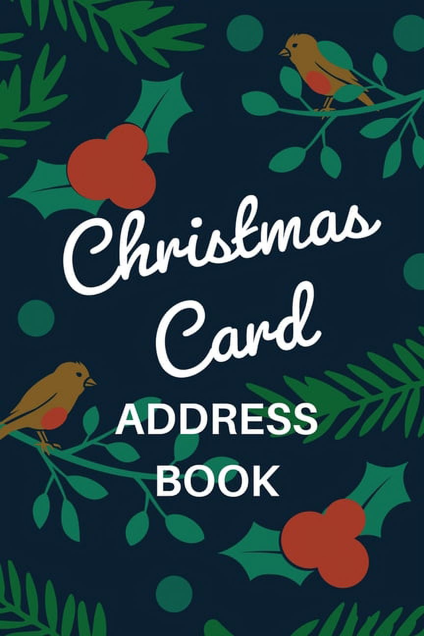 Christmas Card Address Book Holiday Card Organizer Tracker For Cards