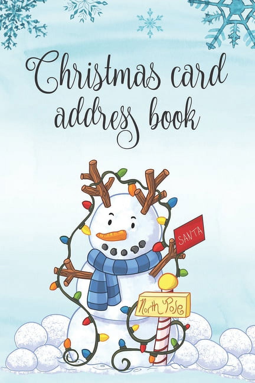 Christmas Card Address Book Christmas Card List 6 Year Record