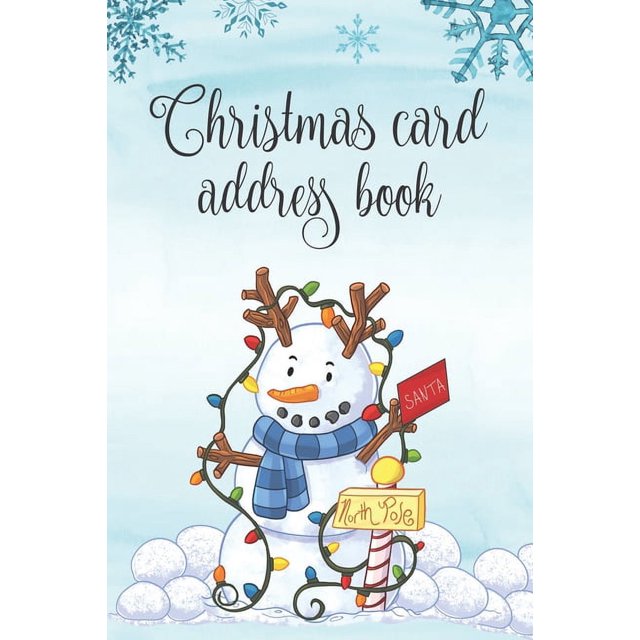 Christmas Card Address Book Christmas Card List 6 Year Record