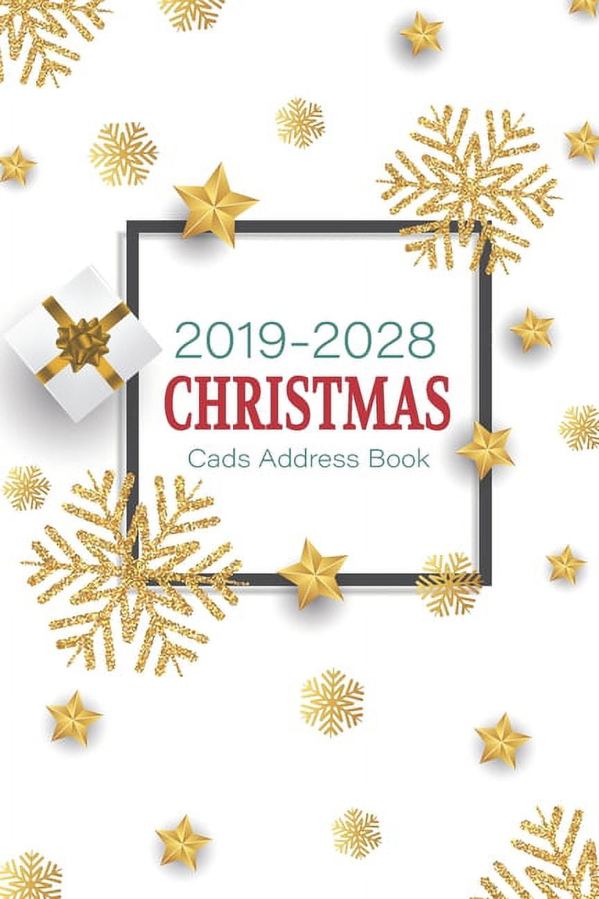 Christmas Card Address Book List for Ten Year (Send & Receive 20192028 Christmas Cards Address