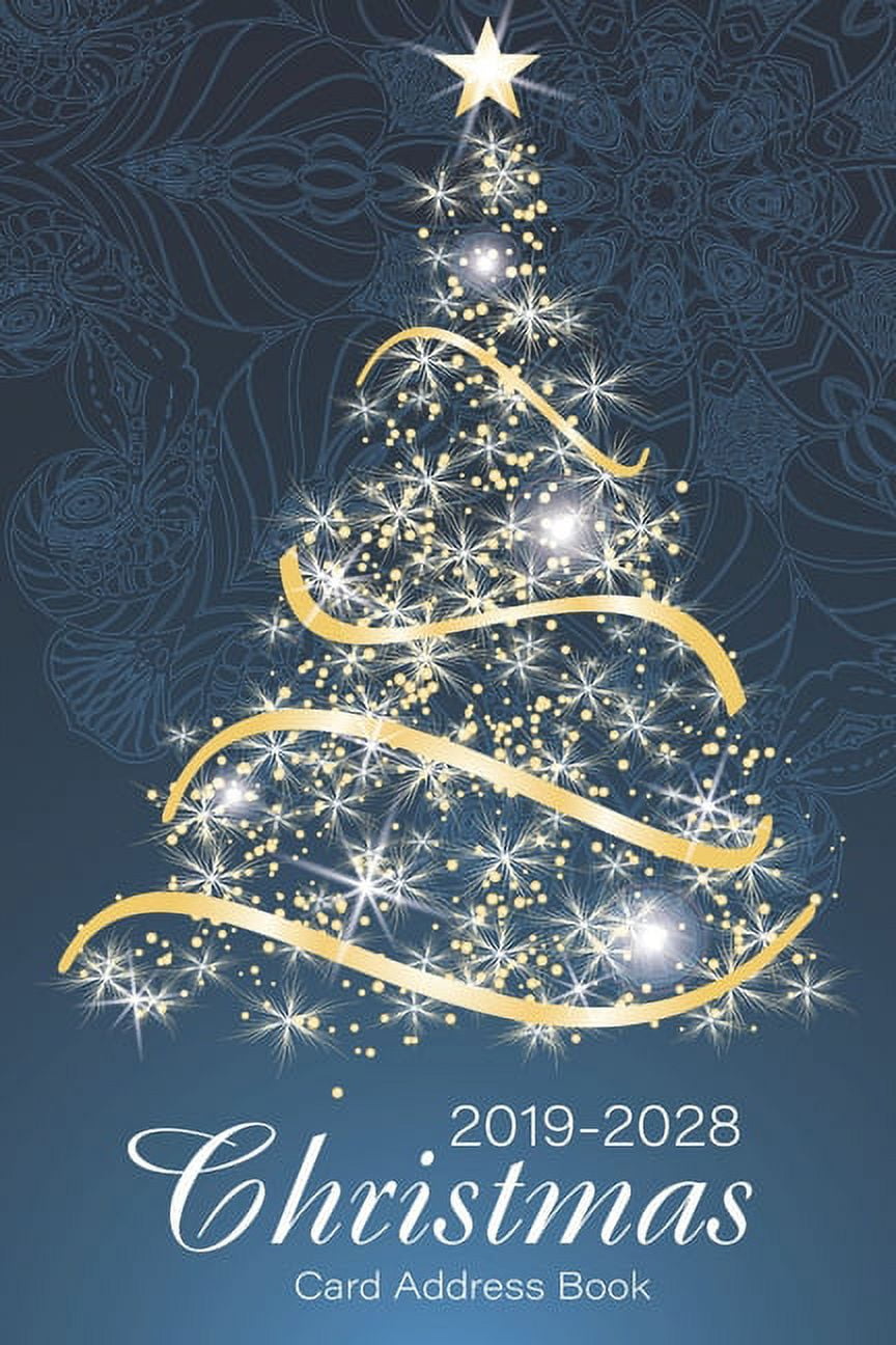 Christmas Card Address Book List for Ten Year (Send & Receive Christmas Cards Address Book A