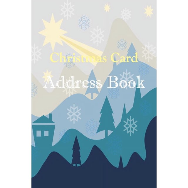 Christmas Card Address Book Tracker For Holiday Cards You Send and