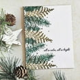 thumbnail image 1 of Christmas Card – "All is Calm, All is Bright" Pine Needle Design – Blank Inside, Envelope Included – Perfect Holiday Greeting Card for Friends and Family, 1 of 2