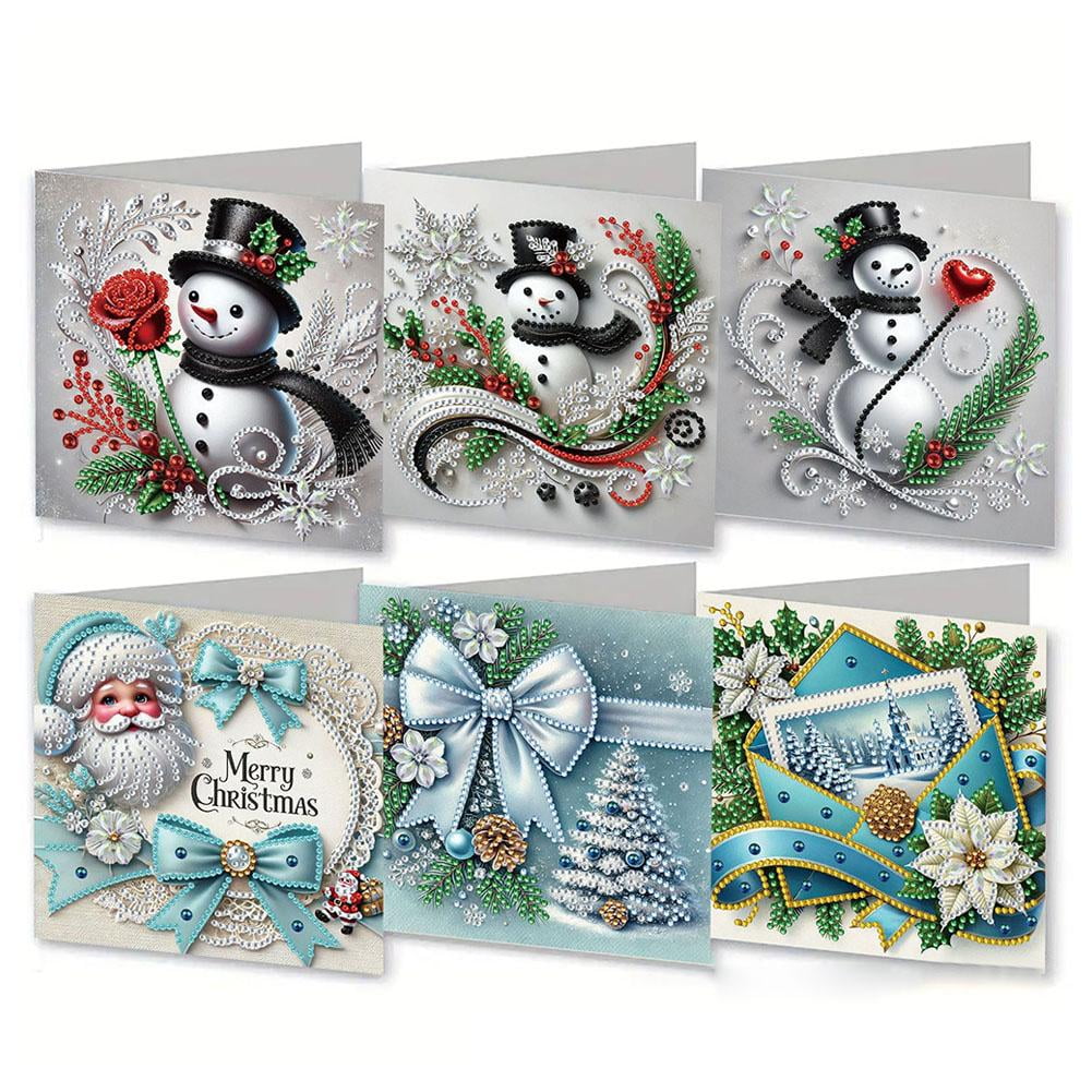 Christmas Card DIY 5D Diamond Art Painting Kit, Handmade Craft for ...