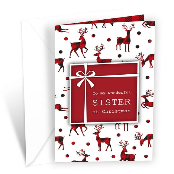 Prime Greetings Sister Christmas Card