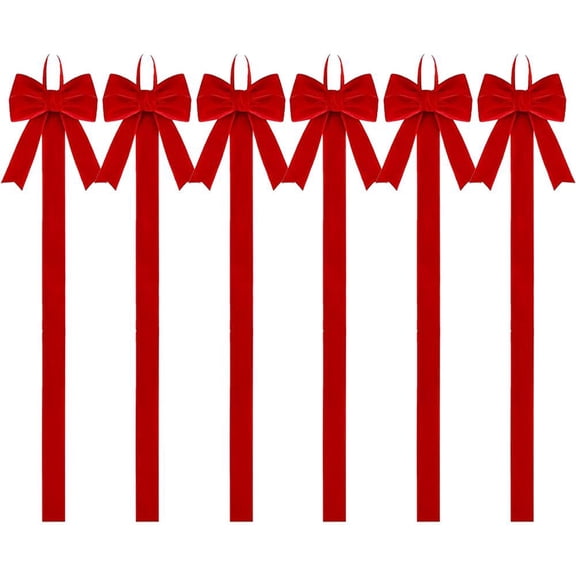 Christmas Card Holder Display,Card Holder Wall Display, Red Velvet Bow Wall Hanging Picture Photo Displays,Xmas Cards Displays with 100 Paper Clips,Xmas Walls Door Window Home Decor