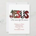 thumbnail image 1 of Christmas Card - "Jesus is the Reason for the Season" Holiday Greeting Card - Festive Design with Envelope - Perfect for Family and Friends Holiday Wishes, 1 of 3