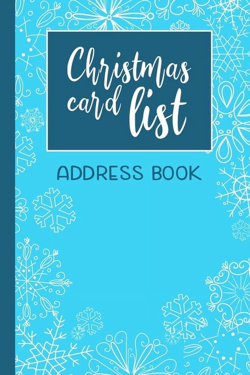 Christmas Card List Address Book A SixYear Holiday Card List Tracker