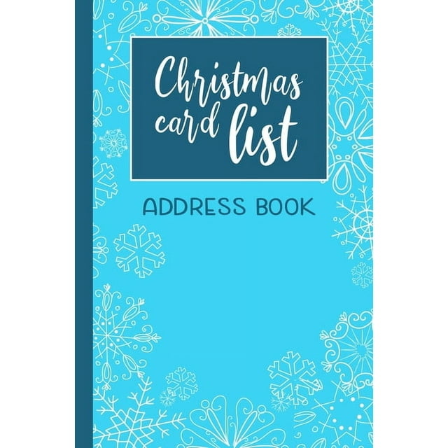 Christmas Card List Address Book A SixYear Holiday Card List Tracker