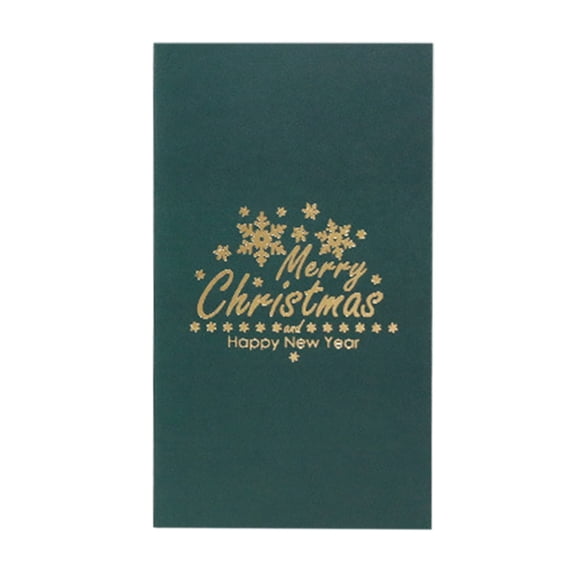 Christmas Card Pop-Up Card, Cute 3d Holiday Postcard-Christmas Gift, Religious Boxed Merry Christmas Thank You Card Desktop Ornament