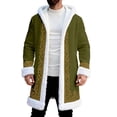thumbnail image 1 of Christmas Cardigan Santa Jacket Coat for Men Hoodies Trim Warm Fashion Claus Adult Suit Outfit, 1 of 3