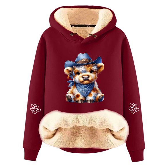Christmas Cardigan Sweaters for Women Casual Cow Print Soft Cozy Gifts for Women,,L