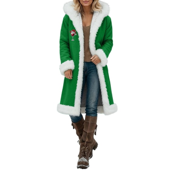 Christmas Cardigan for Women Winter Hooded Cardigan Cozy Holiday Warmth With For Outdoor Comfort And Style Ideal For The Season's Festive And Everyday