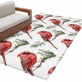thumbnail image 1 of Christmas Cardinal Bird Area&nbsp;Rug 3x5ft Red Bird Pine Leaves Farmhouse Non-Slip&nbsp;Washable Square&nbsp;Rugs Soft Felt Indoor Floor Mat for Bedroom Kitchen Living Room Bathroom, 1 of 9