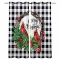 thumbnail image 1 of Christmas Cardinal Birds Blackout Curtains for Bedroom 45 Inch Length 2 Panels Set, Xmas Holly Leaves Branch Berries Thermal Insulated Energy Saving Window Treatment Curtains Blackout Drapes 52"x45", 1 of 8