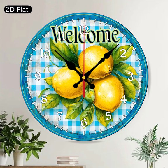 Christmas Cardinal Birds Round Wall Clock Winter Snowy Scene Silent Decorative Home Decor