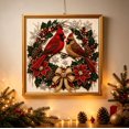 thumbnail image 1 of Christmas Cardinal Diamond Painting Kit, DIY Pearl Rhinestone Crafting Set, Festive Wreath Pair‑Cardinal Art, Pearl Textured Effect Kit for Holiday Housewarming Gift, 1 of 6