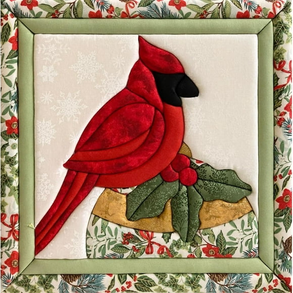 Christmas Cardinal No-Sew Quilt Kit