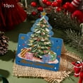 thumbnail image 1 of Christmas Cards 50 Pack Gold Foil Christmas Tree Greeting Cards with Envelopes Holiday Thank You Cards Festive Note Cards for Greetings Gifts 5.35x3.86 Inch Multicolor, 1 of 7