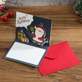 thumbnail image 1 of Christmas Cards, Holiday Greeting Cards, 3D Christmas Cards with Cute Messages and Blessings, Set of 8 Multicolor Paper Postcards for Festive Wishes, 1 of 7