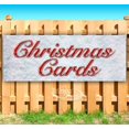 thumbnail image 1 of Christmas Cards Red & Chrome 13 oz Vinyl Banner With Metal Grommets, 1 of 4