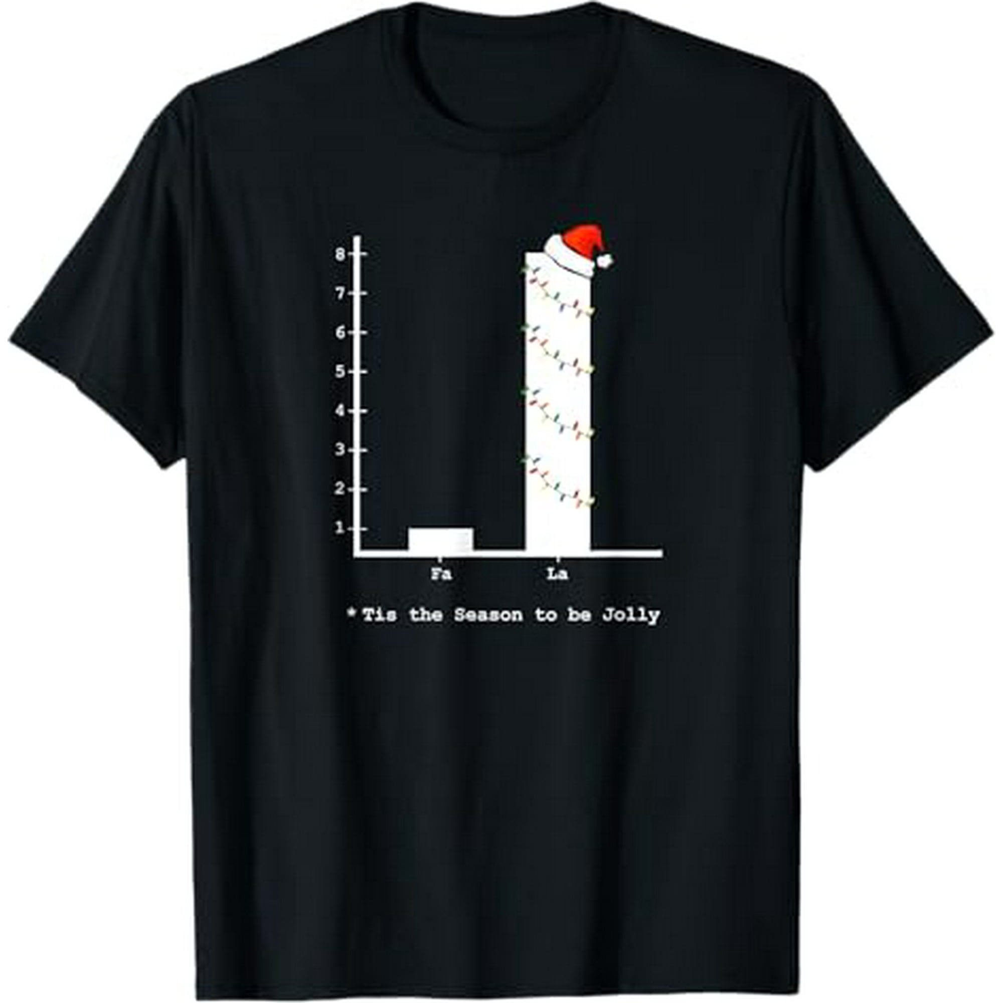 Christmas Carol Bar Graph - Fun Math Holiday Tee Shirt - Walmart.com