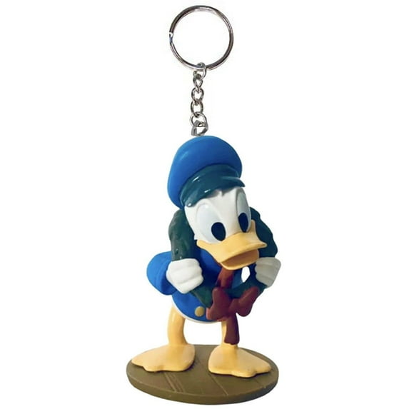 Christmas Carol Donald Duck Fred Key Ring PVC Figure Keychain Charm New