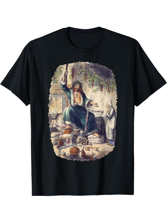 Christmas Carol Humbug Scrooge Ghost Of Christmas Present T T-Shirt