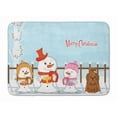 thumbnail image 1 of Christmas Carolers Shih Tzu Chocolate Machine Washable Memory Foam Mat, 1 of 1