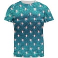 thumbnail image 1 of Christmas Caroling Jellyfish Pattern All Over Mens T Shirt Multi SM, 1 of 2