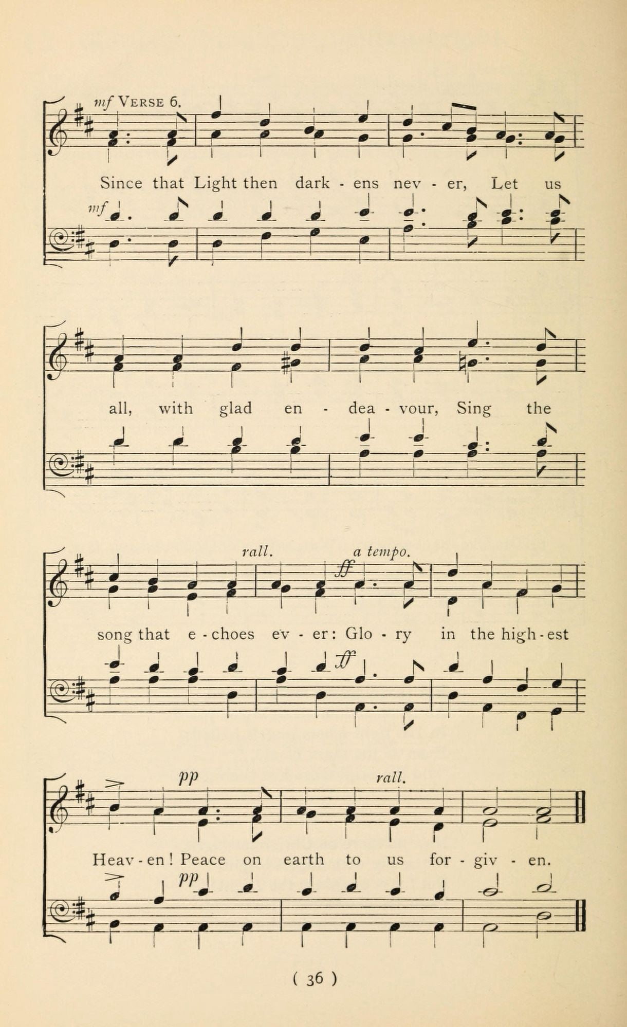 Christmas Carols New & Old 1850 Canvas Art - Beauteous Glorious (24 x 36)