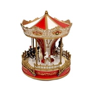 Wizardi Christmas Carousel Decoration. Animated Christmas Village F07M4-10