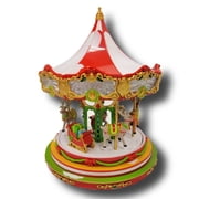 Wizardi Christmas Carousel Decoration. Christmas Village F07M3-5-FQ24066
