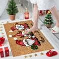 thumbnail image 1 of Christmas Carpet Entrance Door Mat Household Absorbent Nonslip Foot Mat Polyester Dirt Proof Bathroom Mat Entryway Porch Holiday Decor, 1 of 6
