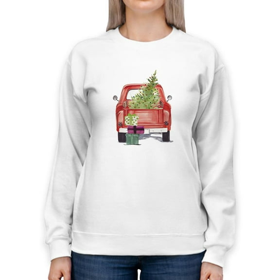 Christmas Cars Iii Sweatshirt Women -Jennifer Paxton Parker Designs, Female 5X-Large