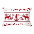 thumbnail image 1 of Christmas Cartoon Printed Waist Pillow 2022 Holiday Decoration Pillowcase Home Living Room Cushion Cover, 1 of 8