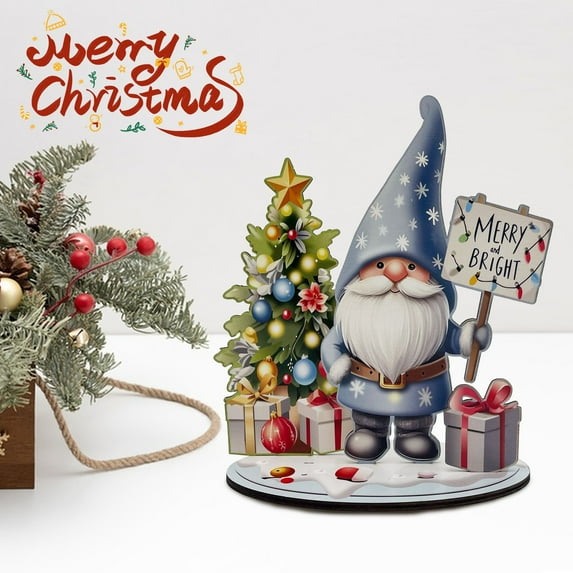 Christmas Cartoon Wooden Assembly Ornaments DIY Children's Holiday Gifts Three-dimensional Painting Ornaments Christmas Desktop Ornaments
