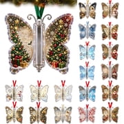 Christmas Cash Christmas Cash Gift Butterfly Ornament,Acrylic Cash Wallet Hanging Pendant with Hollow Clear Compartment,Christmas Tree Hanging Decor, Holiday Cash Gift for Family Friends Decoration